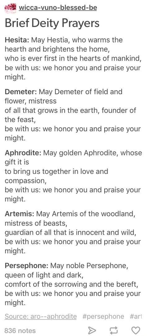 Offerings To Demeter, Prayers To Persephone, Demeter Offerings, Deity Witchcraft, How To Honor Aphrodite, Deity Work Aphrodite, Honoring Aphrodite, Spells To Do On Friday The 13th, Hestia Deity