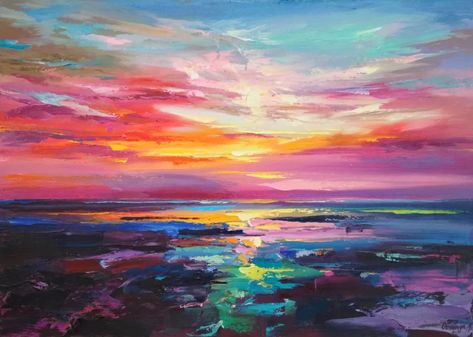 Scott Naismith, Loch Ness, Hur Man Målar, Abstract Images, Art Abstrait, Abstract Landscape, Art Sur Toile, Fine Art Painting, Painting Prints