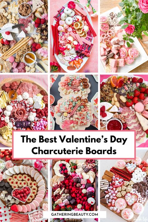 The Best Valentine's Day Charcuterie Boards — Gathering Beauty Valentine Deserts, Pink Lemonade Punch, Book Club Food, Valentines Party Food, Valentines Brunch, Valentines Treats, Aphrodisiac Foods, Chocolate Dipping Sauce, Valentines Candy