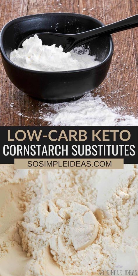 There are plenty of keto substitutes for cornstarch out there if you need an alternative. This guide gives the best low-carb alternatives. Keto Starch Replacement, Keto Flour Substitute, Cornstarch Substitute, Carb Substitutes, Caveman Diet Recipes, Keto Flour, Homemade Gravy Recipe, Carb Alternatives, Cooking Substitutions