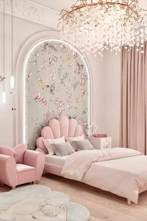 Luxury Kids Bedroom, Shared Girls Room, Girl Room Inspiration, Room Girl, تصميم داخلي فاخر, Kids Bedroom Inspiration, Kids Interior Room, Girl Bedroom Designs, Indie Room