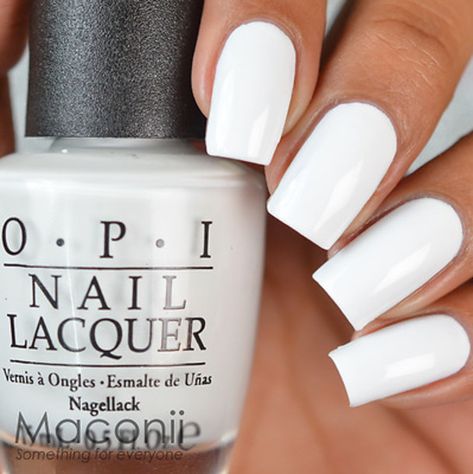 Opi White, Opi Alpine Snow, Snow Design, Opi Nail Colors, Golden Nails, Glamour Nails, Gel Nail Colors, White Nail Polish, Opi Nail Polish