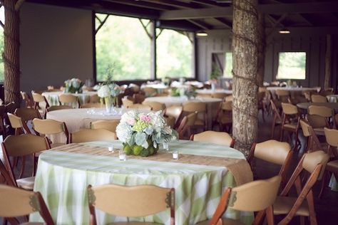 I love the gingham tablecloths and burlap runners — Rustic Green & Pink Southern Wedding from Live View Studios | Bridal Musings Gingham Party, Burlap Runner, Burlap Runners, Gingham Tablecloth, Burlap Table, Gingham Fashion, Wedding Tablecloths, Candles Photography, Green Gingham