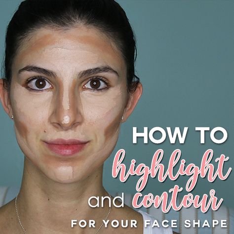 How to Highlight & Contour for Your Face Shape 7 Daily Mom Parents Portal How To Use Highlighter On Face, Mac Foundation Brush, Face Highlighting, What Is Contouring, Champagne Pop Highlighter, Square Jawline, Contour Tricks, Using Concealer, Nars Radiant Creamy Concealer