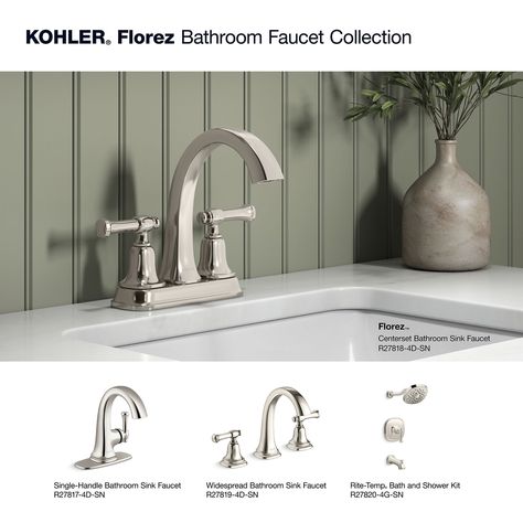 Kohler Touchless Bathroom Faucet, Kohler Bathroom Faucet Kohler, Kohler Devonshire Faucet, Kohler Purist Bathroom Faucet, Kohler Polished Silver Bathroom Faucet, Bathroom Collections, Bathroom Designs, Bathroom Space, Bathroom Sink Faucets