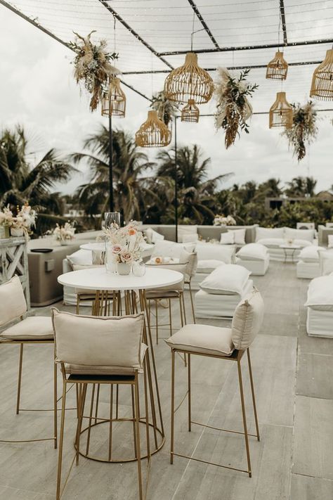 Casa Malca, Cocktail Hour Wedding, Wedding Lounge, Tulum Wedding, Beach Wedding Reception, Boho Beach Wedding, Rooftop Wedding, Destination Wedding Inspiration, Future Wedding Plans