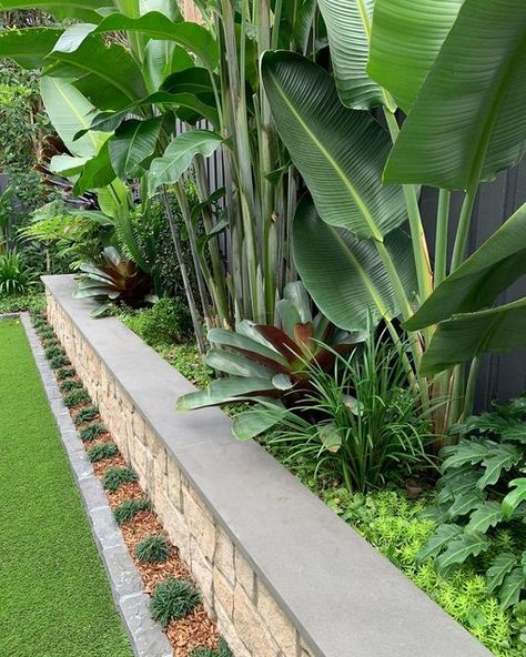 Property Landscaping, Tropical Backyard Landscaping, Small Tropical Gardens, Bali Garden, Balinese Garden, Tropical Landscape Design, Tropical Garden Design, Tropical Backyard, Pool Landscape Design