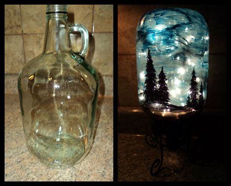 starry night light, christmas decorations, crafts, lighting, seasonal holiday decor Bottle Projects, Starry Night Light, Diy Apron, Cork Art, Paint Black, Sharpie Pens, Upcycling Ideas, Garden Angels, Iron Plant