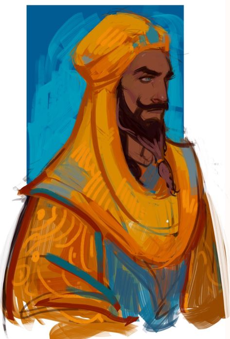 fan art by vielens Arte Sketchbook, Illustration Character Design, Character Portraits, Middle Eastern, Character Design Inspiration, Character Illustration, Character Concept, Amazing Art, Dungeons And Dragons