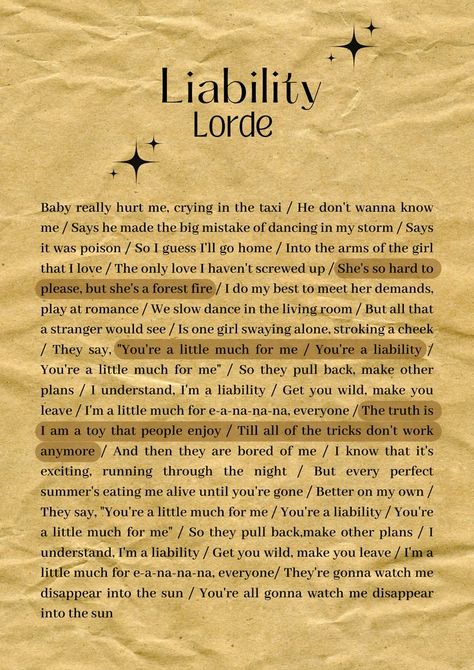 Liability Lorde, Vintage Poster Design, Lyric Poster, Slow Dance, Dont Touch My Phone Wallpapers, Music Heals, Melodrama, Screwed Up, Lorde