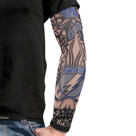 Sleeve Nba Apparel, College Clothing, Nba Outfit, College Apparel, Tampa Bay Lightning, Fox Sports, Tattoo Sleeve, Temporary Tattoos, College Outfits