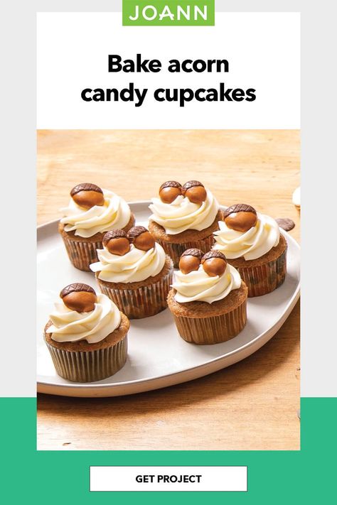 Candy Cupcakes, Make Cupcakes, Fall Cupcakes, Discounts For Teachers, Candy Cupcake, How To Make Cupcakes, Free Yarn, Cupcake Decorating, Joanns Fabric And Crafts