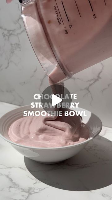 V Shred on Instagram: "Chocolate Strawberry Smoothie Bowl of your dreams ☁️✨🍓

Ingredients needed:
◻️ 1 Cup Almond Milk
◻️ 1 Cup @sculptnation Chocolate PROTEIN - snag a bottle by tapping the link in our bio!
◻️ 1 Cup Frozen Strawberries

Simply add the 3 ingredients to the blender & enjoy! Let us know what you think of this healthy meal idea & what you want to see us make next ⤵️
.
.
.
#vshred #sculptnation #smoothiebowl #chocolateprotein #supplements #recipereels #breakfastideas #healthyrecipe" Chocolate Strawberry Smoothie, Strawberry Smoothie Bowl, V Shred, 3 Ingredient Recipes, Strawberry Smoothie, Chocolate Strawberry, Chocolate Protein, High Protein Snacks, Frozen Strawberries