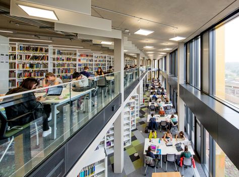 Gallery of University of Birmingham's Library / Associated Architects - 16 Modern Libraries, Birmingham Library, School Library Design, Urban Design Concept, Library Inspiration, University Of Birmingham, Insulated Panels, Library Architecture, University Library