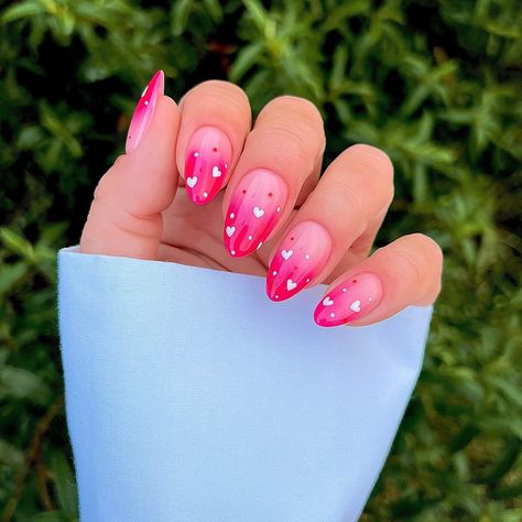 All Posts • Instagram Pink Ombré Nails, Nails With Hearts, Valentine Nails Pink, Short Nail Ideas, Pastel Pink Nails, Pale Pink Nails, Soft Pink Nails, Pink French Nails, Baby Pink Nails