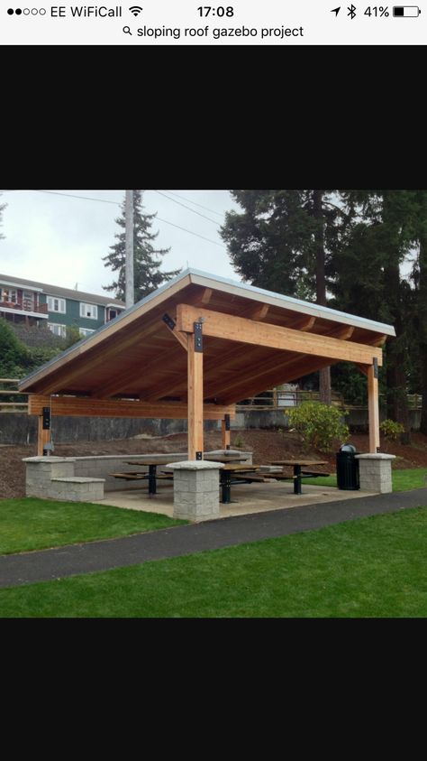 Terrasse Med Tak, Picnic Shelter, Design Per Patio, Backyard Storage Sheds, Backyard Storage, Pergola Lighting, Backyard Gazebo, Backyard Pavilion, Patio Roof