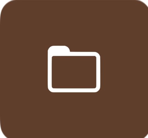 A brown based aesthetic files app icon Files App Icon, Aesthetic Brown, App Icon, Okay Gesture, Gaming Logos