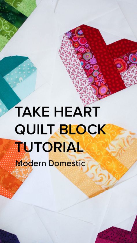 Valentine Quilt Blocks Heart Patterns, Scrappy Heart Quilt Block Pattern, X Quilt Block Pattern, How To Make A Heart Quilt Block, Heart Quilt Square, Patchwork Hearts Pattern, Easy Heart Quilt Blocks Free Pattern, Quilted Hearts Pattern, Valentine Quilt Blocks