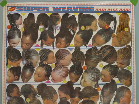 Black Hair Salon Poster, Hair Salon Poster, African Hair Salon, Twists Cornrows, Poster Women, Vintage Hair Salons, Black Hair Magazine, Hair Poster, Rwanda Africa