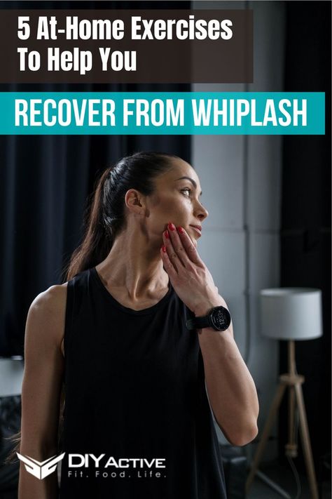 5 At-Home Exercises To Help You Recover From Whiplash Website Design Wordpress, Neck Exercises, Chiropractic Care, Whiplash, At Home Exercises, Blog Platforms, Back Exercises, Stomach Workout, Web Hosting Services