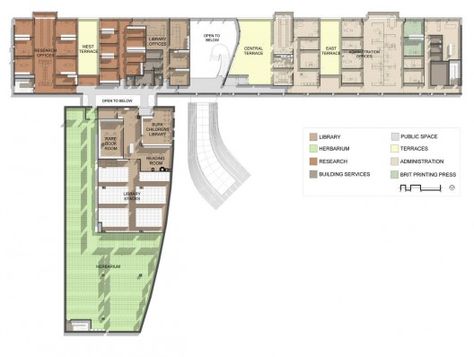 Botanical Research Institute of Texas / H3 Hardy C​ollaboration Architecture | ArchDaily Chris Cooper, Precast Concrete Panels, Architecture Sketchbook, Story Structure, Modern Stairs, Precast Concrete, Research Center, Research Centre, Education Center