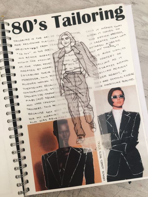 Gcse Fashion Sketchbooks, Fashion And Textiles Sketchbook, Fashion Journal Ideas Portfolio Layout, Fashion Portfolio Theme Ideas, Fashion Scrapbook Ideas, Fashion Journal Ideas, Fashion Sketchbook Layout, Fashion Design Journal, Folio Design Ideas