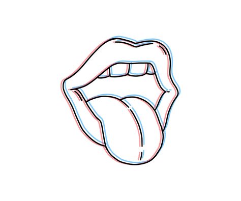 Lips And Tongue Drawing, Tongue Sticking Out Drawing, Ski Mask Tattoo, Tongue Drawing, Making Playlists, Stones Tattoo, Tongue Tattoo, Rolling Stones Tattoo, Mouth Tattoo