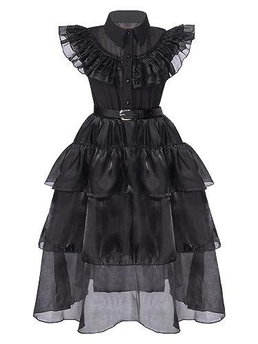 Addams Dress, Kids Costumes Girls, Up Costume, Fancy Dress Party, Girls Black Dress, Fancy Dress Up, Dress Up Costumes, Fancy Dresses Party, Gothic Dress