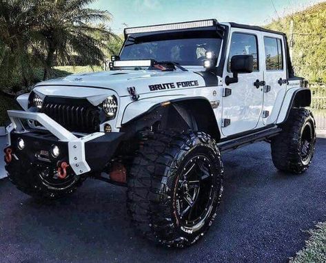 Cool Jeeps Wrangler, Custom Jeeps, Mobil Off Road, Off Road Jeep, Auto Jeep, Badass Jeep, White Jeep, Jeep Photos, Eksterior Modern