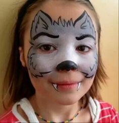 wolf face paint - Yahoo Image Search Results Werewolf Face Paint, Maquillage Harry Potter, Wolf Face Paint, Frozen Face Paint, Werewolf Makeup, Wolf Makeup, Easy Face Painting Designs, Mime Face Paint, Animal Face Paintings