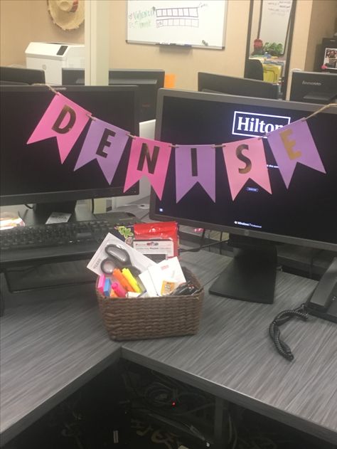 Office Treats, Dental Office Manager, Team Decor, Sunshine Committee, Welcome Basket, Door Decorating Contest, Welcome To The Team, Office Team, Door Decorating