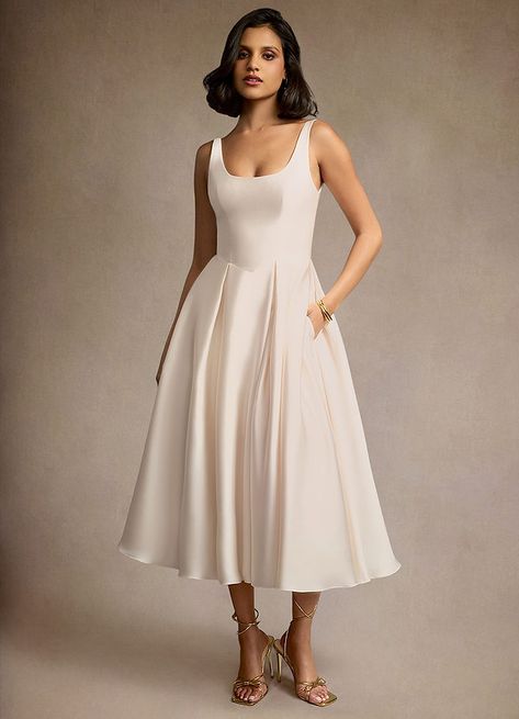 Cream Formal Dresses, Atelier Dress, Midi Wedding Dress, Maternity Bridesmaid Dresses, Rehearsal Dinner Dresses, Modest Bridesmaid Dresses, Cap Dress, Junior Bridesmaid Dresses, Black Wedding Dresses