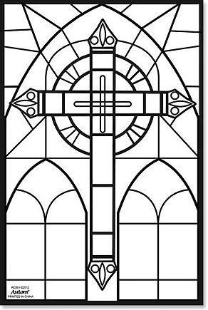 Cross Coloring Page, Medieval Stained Glass, Sashiko Stencils, Rose Coloring Pages, L'art Du Vitrail, Stained Glass Rose, Scripture Coloring, Stained Glass Patterns Free, Glass Art Pictures