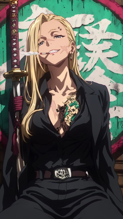 Woman In Suit Character Art, Assistant Character Design, Female Assassin Character Design, Yakuza Manga, Dibujos Aesthetic Faciles, Female Yakuza Character Design, Bleach Crossover, Yakuza Girl, Spider Lillies