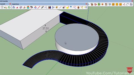 This is an exclusive video tutorial for sketchup users for learning how to create the design of a curved ramp in sketchup. Stair Design Architecture, Ramp Design, Stair Design, 3d Warehouse, Stairs Design, Design Architecture, Video Tutorial, Architecture Design, To Create