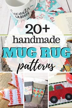 20+ Mug Rug and Coaster Sewing Patterns | Sew Simple Home Coaster Sewing, Christmas Mug Rugs, Mug Rug Tutorial, Cup Cozies, Quilted Coasters, Mug Rug Patterns, Sew Simple, Rug Patterns, Printable Sewing Patterns