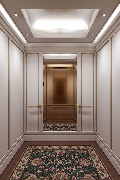 Elegant, modern, pure, simple, clean, sophisticated, timeless white elevator interiors Here are some amazing ideas for white elevator cab interiors. Open Door Aesthetic, Elevator Interior Design, Luxury Offices, Elevator Lobby Design, Lobby Designs, Rooftop Apartment, Door Aesthetic, Lift Lobby, Elevator Interior