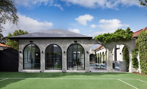 Rebecca Judd’s Forever Home by Biasol | Project Feature | Melbourne, VIC, Australia | 01.29.2020 Rebecca Judd, Spanish Colonial Homes, Colonial Style Homes, Fisher Paykel, Steel Windows, Arched Doors, Doors And Windows, Spanish Colonial, Colonial Style