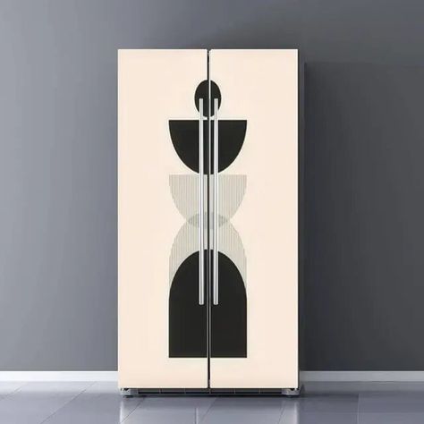 Abstract Modern Line Art Refrigerator Wrap Mid Century Boho Style Fridge Sticker Full Door Cover Peel and Stick Kitchen Decor - AliExpress Boho Fridge Wrap, Vynil Wrap Refrigerator, Refrigerator Vinyl Wrap, Wrapped Fridge Vinyl, Floral Fridge Wrap, Peel And Stick Kitchen, Refrigerator Wrap, Refrigerator Wraps, Modern Line Art