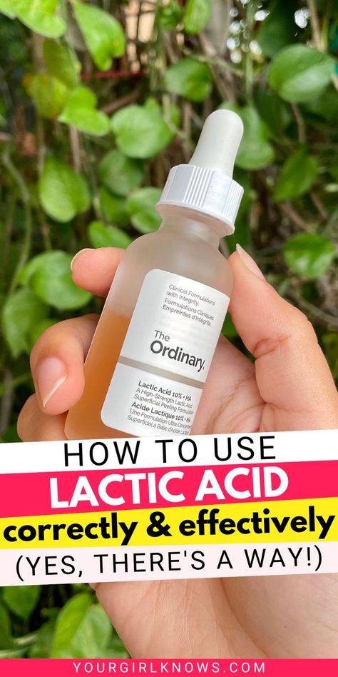 Wanna Say Goodbye To Dull, Lackluster Skin? Let’s Resort To This Gem & Figure Out How To Use Lactic Acid Serum The Way It Gives True Results! The Ordinary Lactic Acid 10% + Ha, Lactic Acid Vs Glycolic Acid, Lactic Acid Skincare Routine, Lactic Acid The Ordinary, Lactic Acid Skincare, Lactic Acid Benefits, The Ordinary Lactic Acid, Face Serums, Anti Aging Skincare Routine