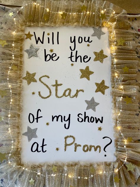 Starry Night Hoco Proposal, Sun And Moon Promposal, Will You Go To Prom With Me Ideas, Prom Posters Proposal, Promposal Posters, Hoco Boards, Dance Signs, Dance Asks, Senior Events