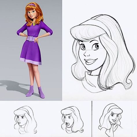 Halloween Costume Hacks, Disney Princess Sketches, Scooby Doo Coloring Pages, Daphne From Scooby Doo, Princess Sketches, Velma Scooby Doo, Scooby Doo Pictures, Warner Bros Cartoons, Scooby Doo Images