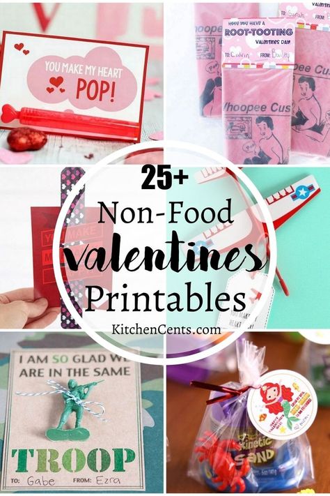 Looking for an awesome valentines for the classroom? Here's 25+ non-food valentines ideas kids will love. All ideas have a FREE printable to go along with it. There's something for everyone. Slime, bubbles, toys and activities... all the fun without the sugar. Classmates will be so excited to receive your child's non-food valentine this year and you will love how easy they are to print right at home. Valentines Non Food, Healthy Valentines Treats, Free Printable Valentines Tags, Healthy Valentines, Class Valentines, Friends Valentines, Valentine Quotes, Homemade Valentines, Kids Classroom