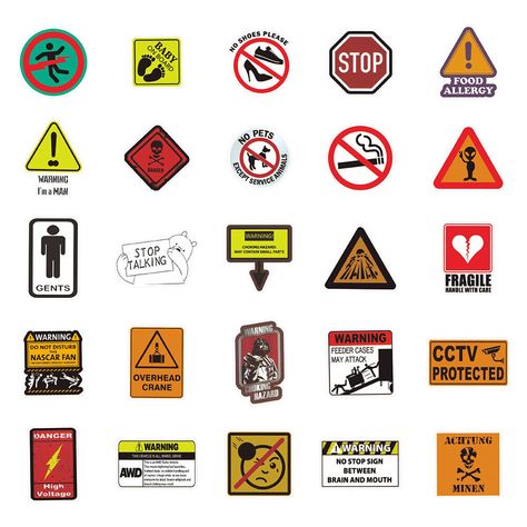 Warning Signs Design, 125 Modified, Danger Sticker, Sketchbook Stickers, Warning Sticker, Danger Signs, Newborn Feeding, Lower Back Pain Exercises, Sticker For Laptop