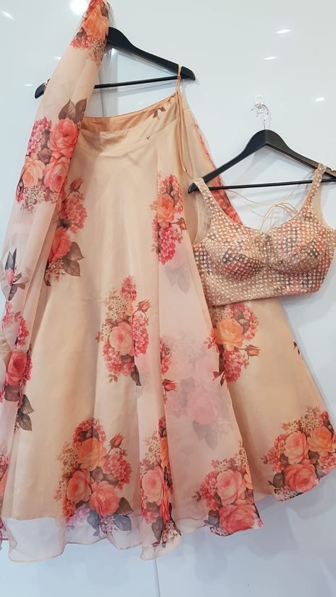 Light Weight Lehenga, Floral Lengha, Desi Style, Guest Attire, Indian Clothes, Dress Inspo, Indian Outfit, Pre Wedding, Flower Prints