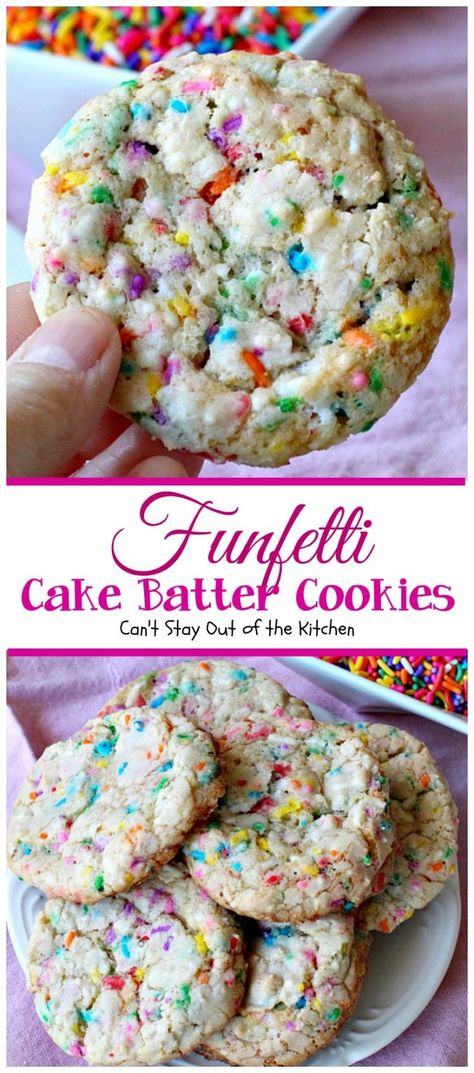 Cake Batter Blondies – Can't Stay Out of the Kitchen Cake Batter Blondies, Cake Batter Cheesecake, Blondie Cake, Blondies Cookies, 2 Ingredient Cakes, Cake Batter Truffles, Easy Pineapple Cake, Party Bread, Boozy Cupcakes