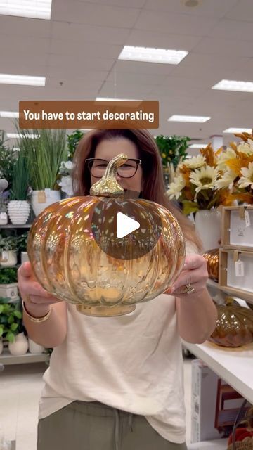 Lisa Herland Arizona Realtor on Instagram: "You have to start decorating for Fall before all of the other Moms buy it all up in August! 🍂🍄‍🟫🤎

Comment “Link” to shop! 🍂🍄‍🟫I’ve just added these adorable LED light-up pumpkins to my fall decor, and they’re the perfect way to add a warm glow to any space✨ Comment “Link” to shop!
🍂🍄‍🟫🤎🍂

https://ltk.app.link/lBV7bOZaZLb

#falldecoratingideas #pumpkindecor #homedecorating #homesweethome 
#autumnvibes #autumnhome" Decorating With Glass Pumpkins, 2024 Fall Decor Trends, Lighted Pumpkins, Indoor Fall Decor Ideas, Fall Mantel Decorating Ideas, Thanksgiving Decorations Outdoor, Thanksgiving Decor Ideas, Indoor Fall Decor, Decorating For Fall