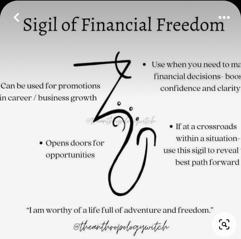 Sigil For Prosperity And Good Fortune, Sigils For Abundance, Sigil For Money And Prosperity, Manifesting Sigil, Symbols For Abundance, Sigil Magic Money, Sigils For Money, Sigil For Money, Manifestation Symbol