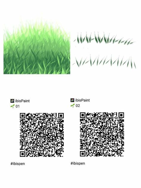 Grass Brush Ibis Paint Qr Code, Rain Brush Ibis Paint, Vine Brush Ibis Paint, Code Ibispaint, Digital Art Tutorial Beginner, Ibispaint Brush, Ibispaint Brushes, Brush Codes, Paint Brush Drawing