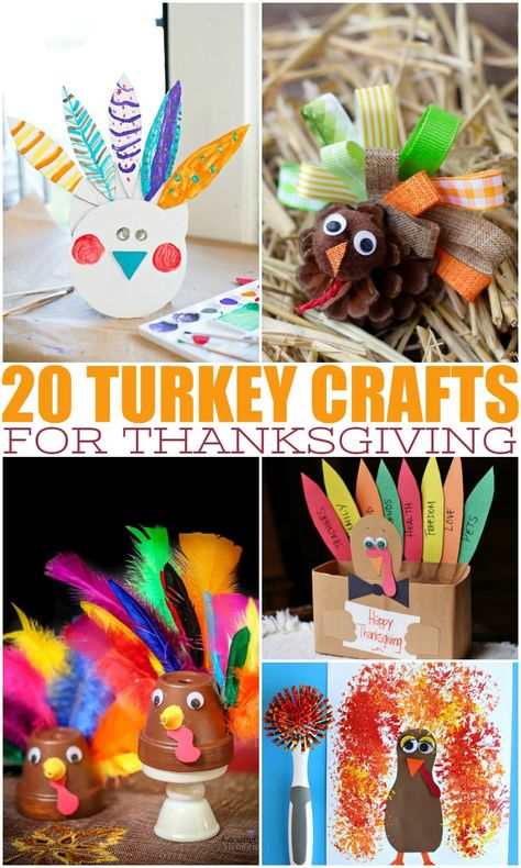 These easy turkey crafts for Thanksgiving make the perfect fall activities to do with your kids, or a fun activity to do on Thanksgiving with the entire family. #fallideas #thanksgivingideas #turkeycrafts #craftideas #kidideas #thanksgiving #turkeyactivities #Fallactivities Thanksgiving Turkey Crafts, Turkey Crafts For Kids, November Preschool, Easy Thanksgiving Turkey, Diy Thanksgiving Crafts, Fun Thanksgiving Crafts, Thanksgiving Turkey Craft, Easy Thanksgiving Crafts, Kids Thanksgiving